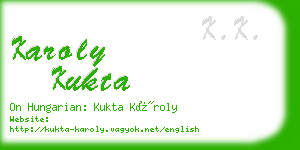 karoly kukta business card
